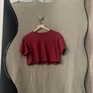 Stylish Burgundy Crop Top for Women